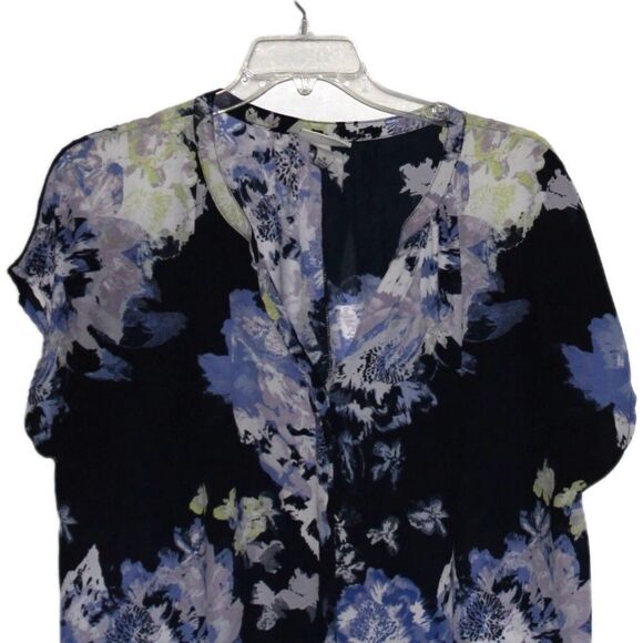 Ava & Viv Tunic Top Blouse Semi Sheer Multicolor Size 1X - Picture 2 of 7